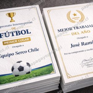 Diplomas Personalizados para Empresas – Sobre 100 Uds