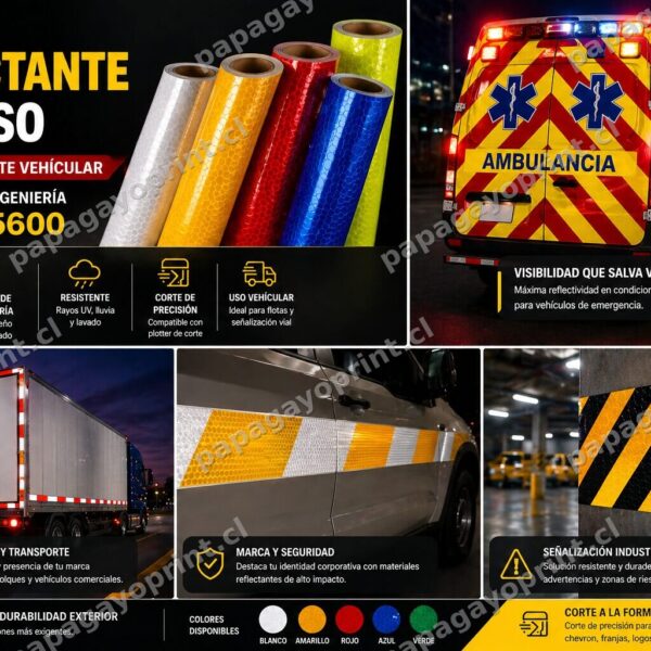 Adhesivo Reflectante Impreso Oralite 5600