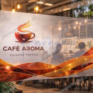 Adhesivo Dusted Impreso – Vinilo Esmerilado con Gráfica UVGEL Cubriente