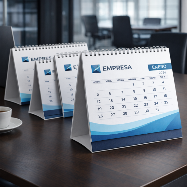 Calendario de Escritorio 12 hojas más Base