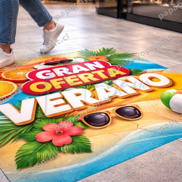 Adhesivo para Piso Impreso – Floor Graphics Publicitario