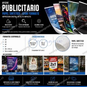 Afiche Publicitario Gran Formato A1/A2