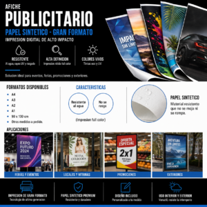 Afiche Publicitario Gran Formato A1/A2