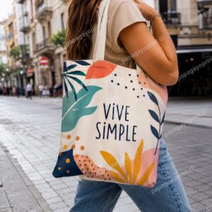 Bolsa de algodón sublimada personalizada - Papagayoprint