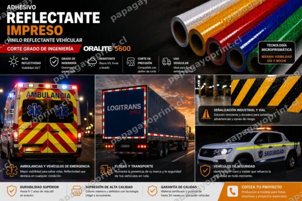 Adhesivo Reflectante Impreso Oralite 5600