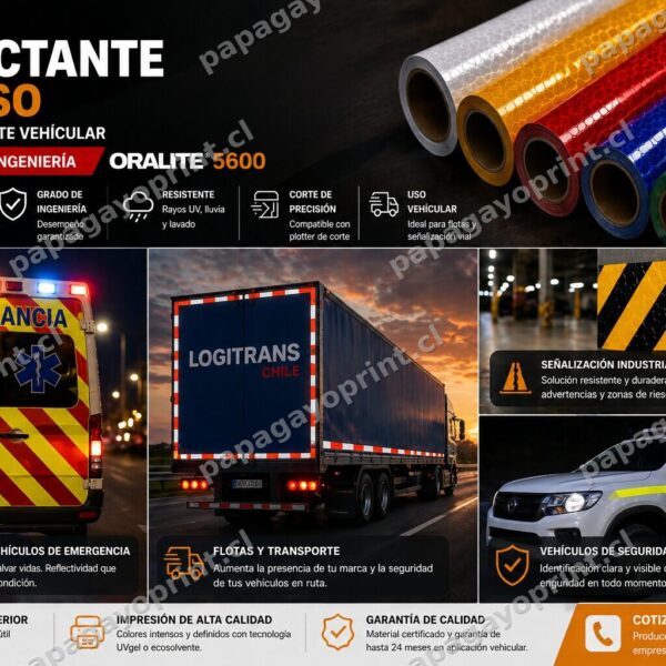 Adhesivo Reflectante Impreso Oralite 5600