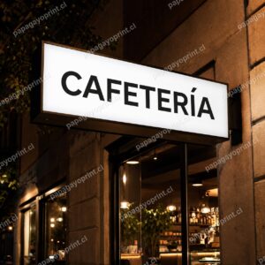 Caja de Luz Tela Backlight Estructura Metal – Letrero Iluminado Frontal