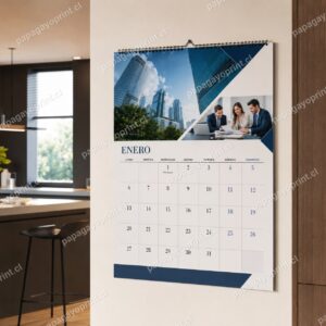 Calendario de muro 12 hojas personalizado - Papagayoprint