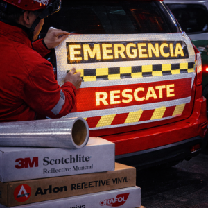 Adhesivo Reflectante Impreso Vehicular