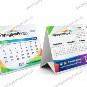 Calendario de Escritorio Estándar Dos Caras – Tiro y Retiro Personalizado
