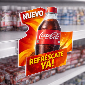 Stopper Publicidad Góndola – Emplacado Sintra 3mm