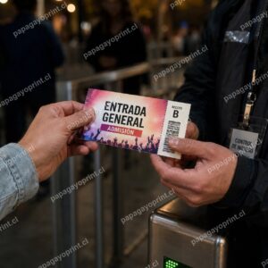 Entrega de entrada impresa en acceso a evento - Papagayoprint