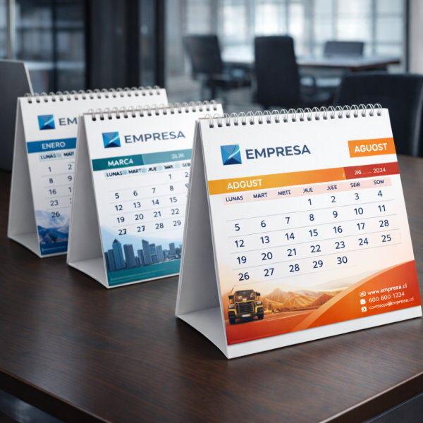 Calendario de Escritorio 12 hojas más Base