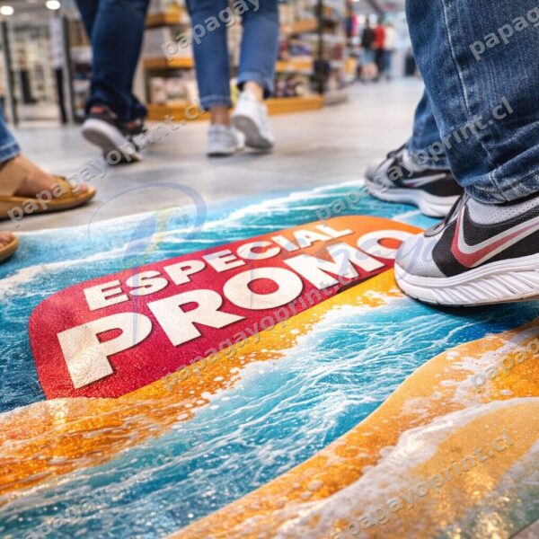Adhesivo para Piso Impreso – Floor Graphics Publicitario