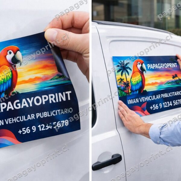 Imán publicitario personalizado para auto, impresión resistente al sol y al agua