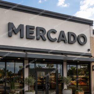 Letras volumétricas corpóreas en fachada de local - Papagayoprint