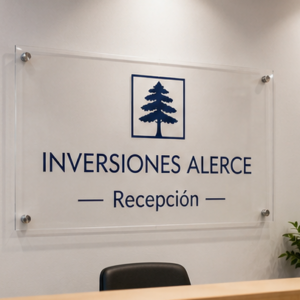 Letrero Acrílico 2 mm Emplacado – Señalética Interior Premium Oficinas
