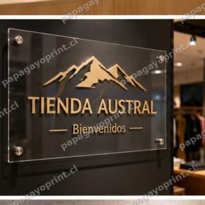 Letrero Acrílico 5 mm Emplacado – Robusto Fachada Comercial Exterior