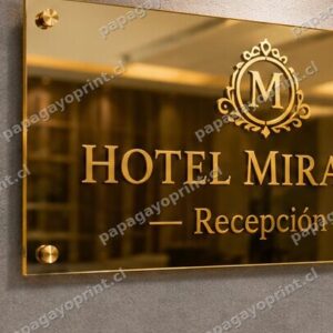 Letrero Acrílico Espejo 4mm Emplacado – Retail Premium