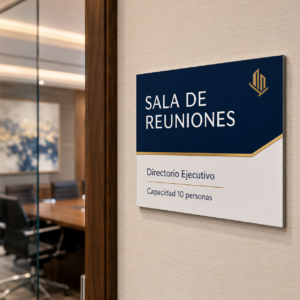 Letrero PAI 1mm Emplacado – Señalética Corporativa Chile