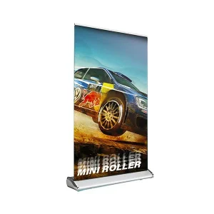 Mini Pendón Roller A3 29,7×42 cm – Roll-up de Mostrador