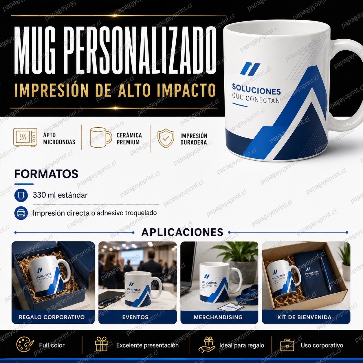Mug personalizado impresión de alto impacto - Papagayoprint