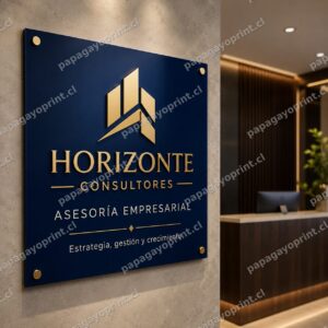 Letrero PAI 2mm Emplacado – Señalética Corporativa Chile