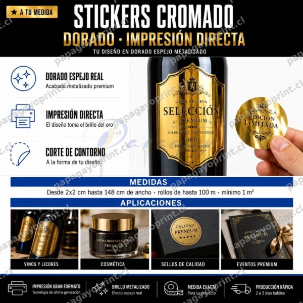 Stickers Premium Metalizados