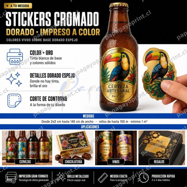 Stickers Premium Metalizados