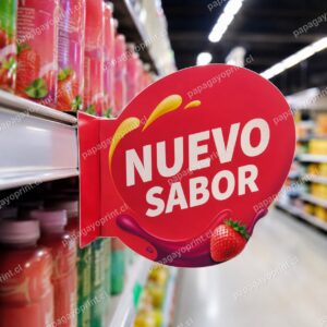 Stopper Publicitario para Góndola en Sintra 3mm