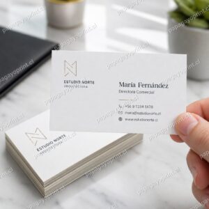 Tarjetas de presentación personalizadas elegantes impresas en alta calidad