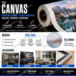 Impresión en Tela Canvas a Medida