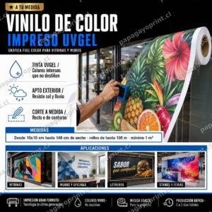 Vinilo de Color Impreso UVgel