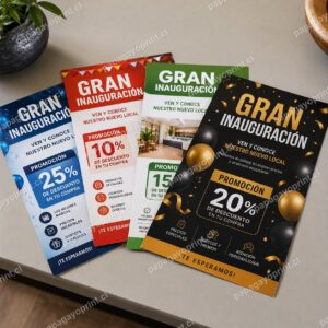 Volantes y flyers publicitarios impresos a color - Papagayoprint